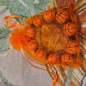 Plunder‎ Orange and Black Basketball Bead Bracelet